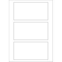 40597 - Label Size 165mm x 85mm - 3 label(s) per sheet