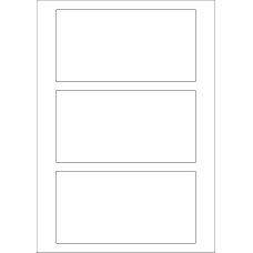 40597 - Label Size 165mm x 85mm - 3 label(s) per sheet 