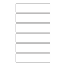 40599 - Label Size 155mm x 40mm - 6 label(s) per sheet 