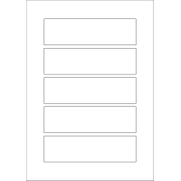40600 - Label Size 151mm x 43mm - 5 label(s) per sheet