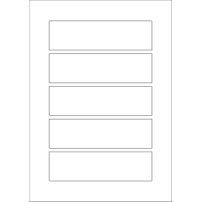 40600 - Label Size 151mm x 43mm - 5 label(s) per sheet 