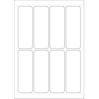 40604 - Label Size 44mm x 128mm - 8 label(s) per sheet
