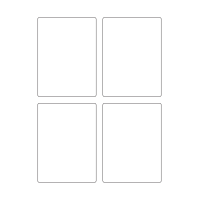 40607 - Label Size 87mm x 117.5mm - 4 label(s) per sheet