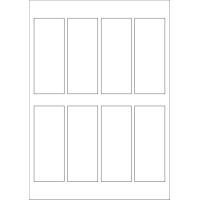 40608 - Label Size 45mm x 112.5mm - 8 label(s) per sheet