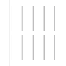 40608 - Label Size 45mm x 112.5mm - 8 label(s) per sheet 