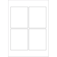 40609 - Label Size 90mm x 110mm - 4 label(s) per sheet 