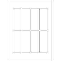 40610 - Label Size 40mm x 105mm - 8 label(s) per sheet