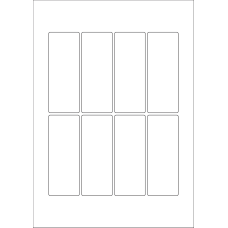 40610 - Label Size 40mm x 105mm - 8 label(s) per sheet 