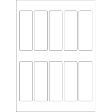 40611 - Label Size 35mm x 105.25mm - 10 label(s) per sheet 