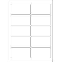 40613 - Label Size 94mm x 49mm - 10 label(s) per sheet