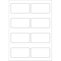 40615 - Label Size 92.5mm x 47mm - 8 label(s) per sheet