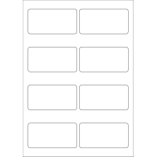 40615 - Label Size 92.5mm x 47mm - 8 label(s) per sheet 