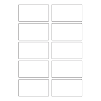 40616 - Label Size 90mm x 50mm - 10 label(s) per sheet
