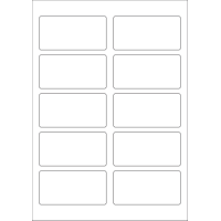 40617 - Label Size 90mm x 45mm - 10 label(s) per sheet