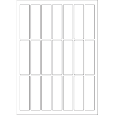 40618 - Label Size 25mm x 89mm - 21 label(s) per sheet 