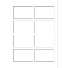 40621 - Label Size 86mm x 52.9mm - 8 label(s) per sheet 