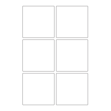 40622 - Label Size 85mm x 85mm - 6 label(s) per sheet 