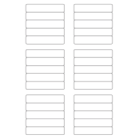 40624 - Label Size 83mm x 17mm - 30 label(s) per sheet