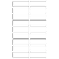 40625 - Label Size 82mm x 27mm - 18 label(s) per sheet