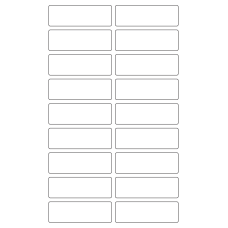 40625 - Label Size 82mm x 27mm - 18 label(s) per sheet 
