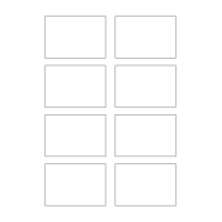 40627 - Label Size 81mm x 55.827mm - 8 label(s) per sheet