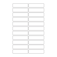 40631 - Label Size 80mm x 20mm - 22 label(s) per sheet