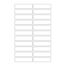40631 - Label Size 80mm x 20mm - 22 label(s) per sheet 
