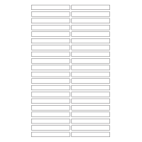 40632 - Label Size 80mm x 10mm - 40 label(s) per sheet