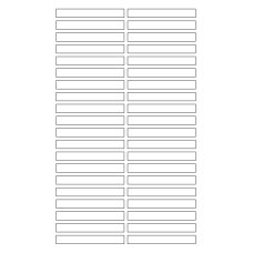 40632 - Label Size 80mm x 10mm - 40 label(s) per sheet 