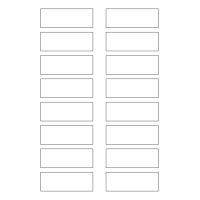 40633 - Label Size 78mm x 28mm - 16 label(s) per sheet