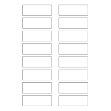 40633 - Label Size 78mm x 28mm - 16 label(s) per sheet 