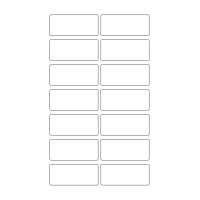 40636 - Label Size 72mm x 31mm - 14 label(s) per sheet