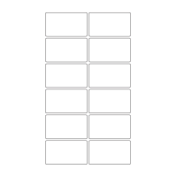 40637 - Label Size 70mm x 40mm - 12 label(s) per sheet