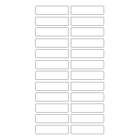 40638 - Label Size 70mm x 18mm - 24 label(s) per sheet