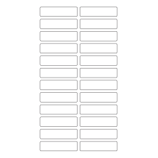 40638 - Label Size 70mm x 18mm - 24 label(s) per sheet 