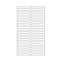 40639 - Label Size 65mm x 7mm - 40 label(s) per sheet