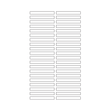 40639 - Label Size 65mm x 7mm - 40 label(s) per sheet 