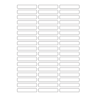 40641 - Label Size 60mm x 11mm - 51 label(s) per sheet
