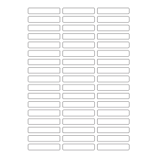 40641 - Label Size 60mm x 11mm - 51 label(s) per sheet 