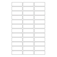 40642 - Label Size 56mm x 20mm - 36 label(s) per sheet