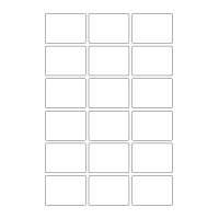 40643 - Label Size 55mm x 40mm - 18 label(s) per sheet