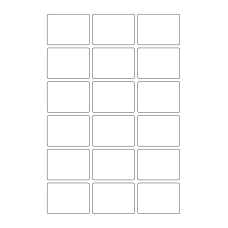 40643 - Label Size 55mm x 40mm - 18 label(s) per sheet 