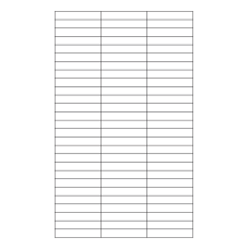 40644 - Label Size 55mm x 10mm - 81 label(s) per sheet 