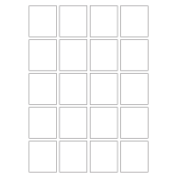 40645 - Label Size 46mm x 51.5mm - 20 label(s) per sheet