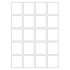 40645 - Label Size 46mm x 51.5mm - 20 label(s) per sheet 