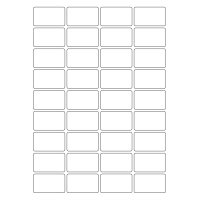 40647 - Label Size 47mm x 28.36mm - 36 label(s) per sheet