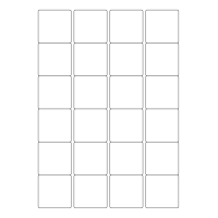 40648 - Label Size 45mm x 45mm - 24 label(s) per sheet