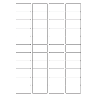 40650 - Label Size 45mm x 25mm - 44 label(s) per sheet