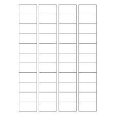 40651 - Label Size 45mm x 25mm - 44 label(s) per sheet