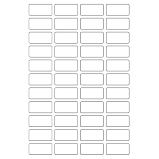 40652 - Label Size 43mm x 21mm - 44 label(s) per sheet 